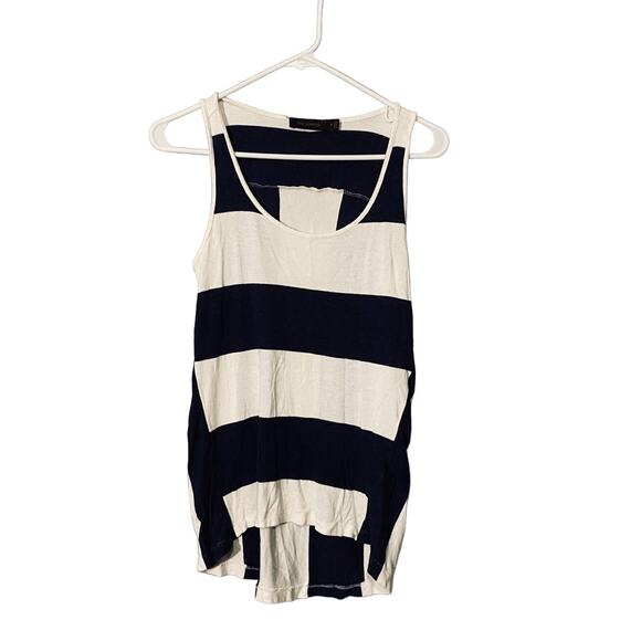 The Limited Blue & White Striped Sleeveless Nautical Tank Top Women Sz S - Picture 1 of 6